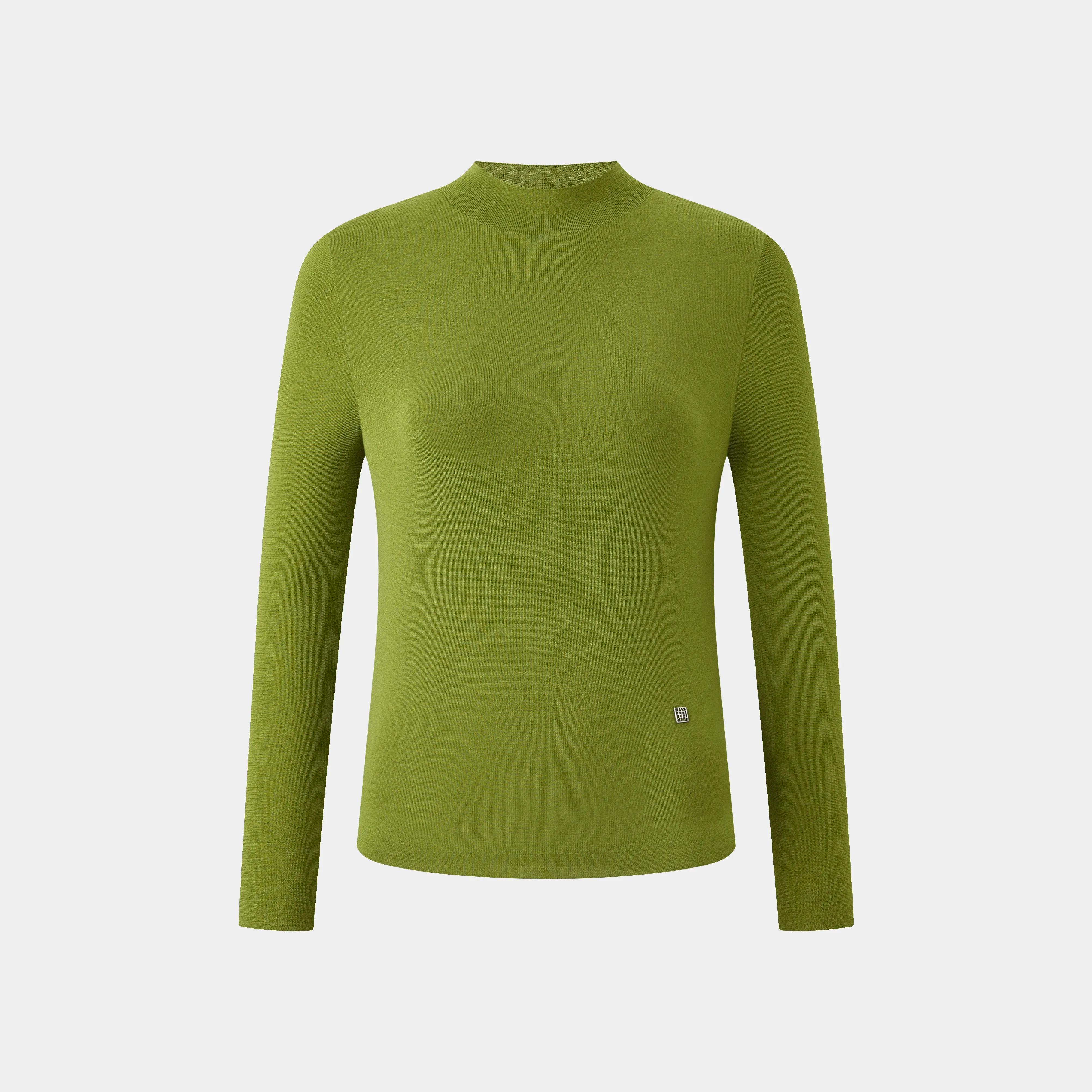 KOMBU GREEN TURTLENECK KNITWEAR sold by Ports 1961