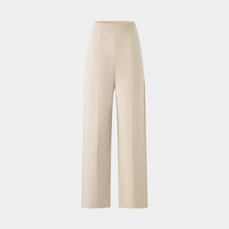 BEIGE WIDE-LEG PANTS sold by Ports 1961