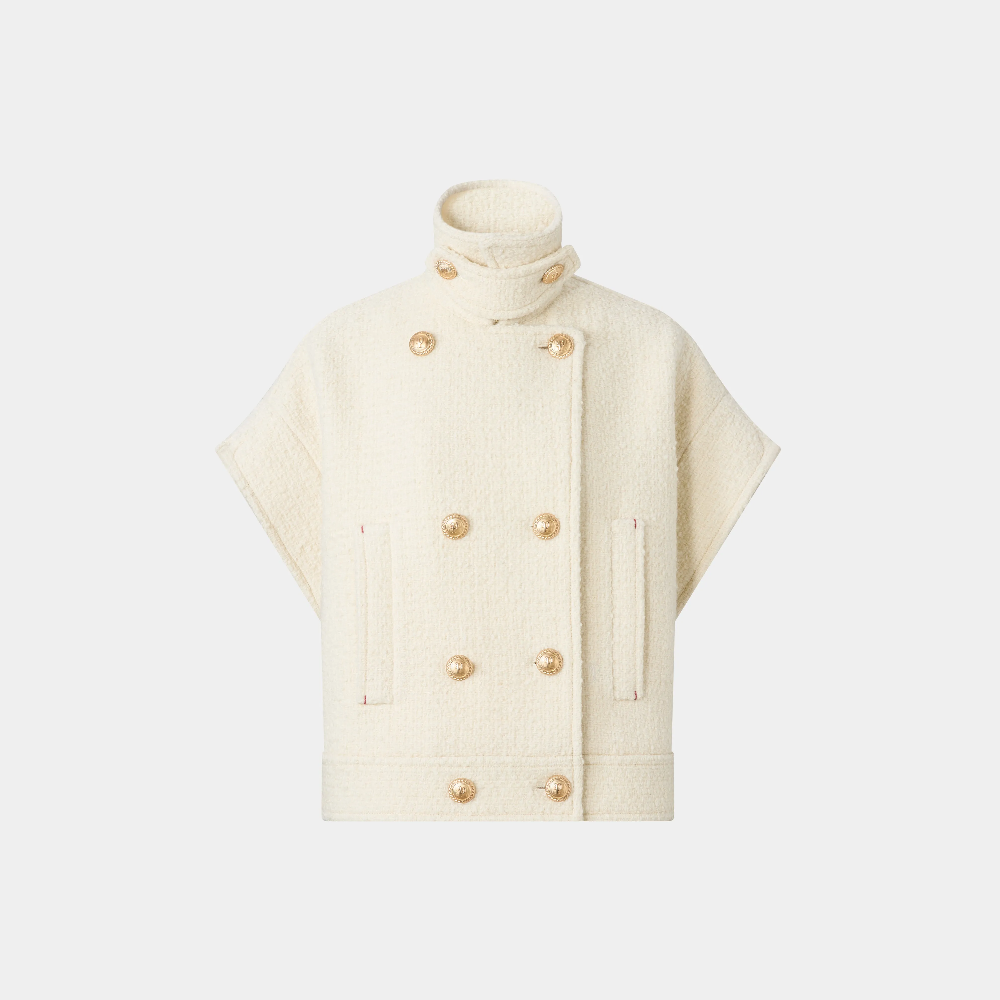 CREAM WOOL-POLYAMIDE JACKET sold by Ports 1961