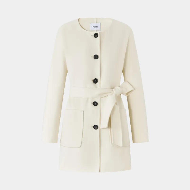 CREAM CASHMERE COAT sold by Ports 1961