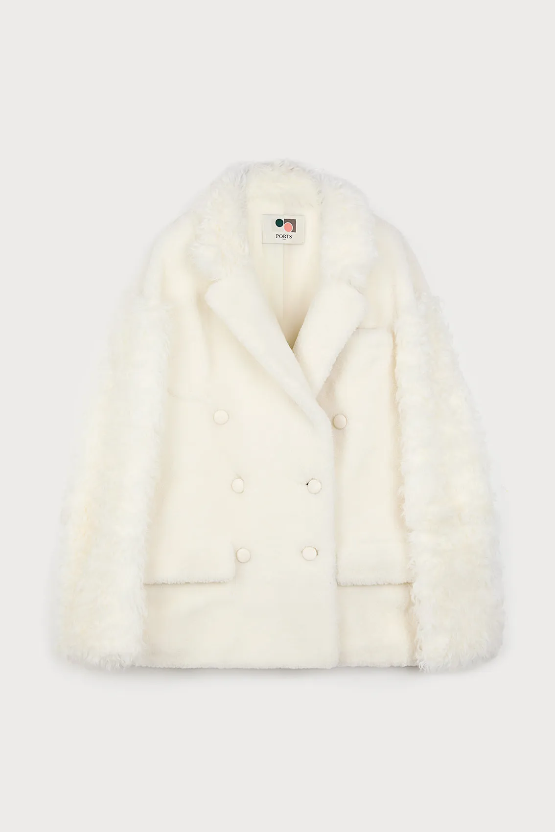 WHITE WOOLFELL COAT sold by Ports 1961