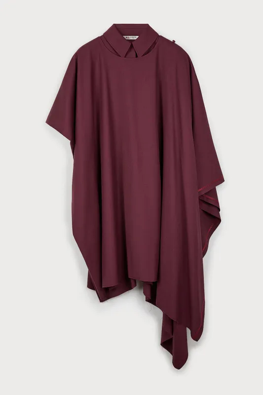 BURGUNDY CAPE DRESS sold by Ports 1961