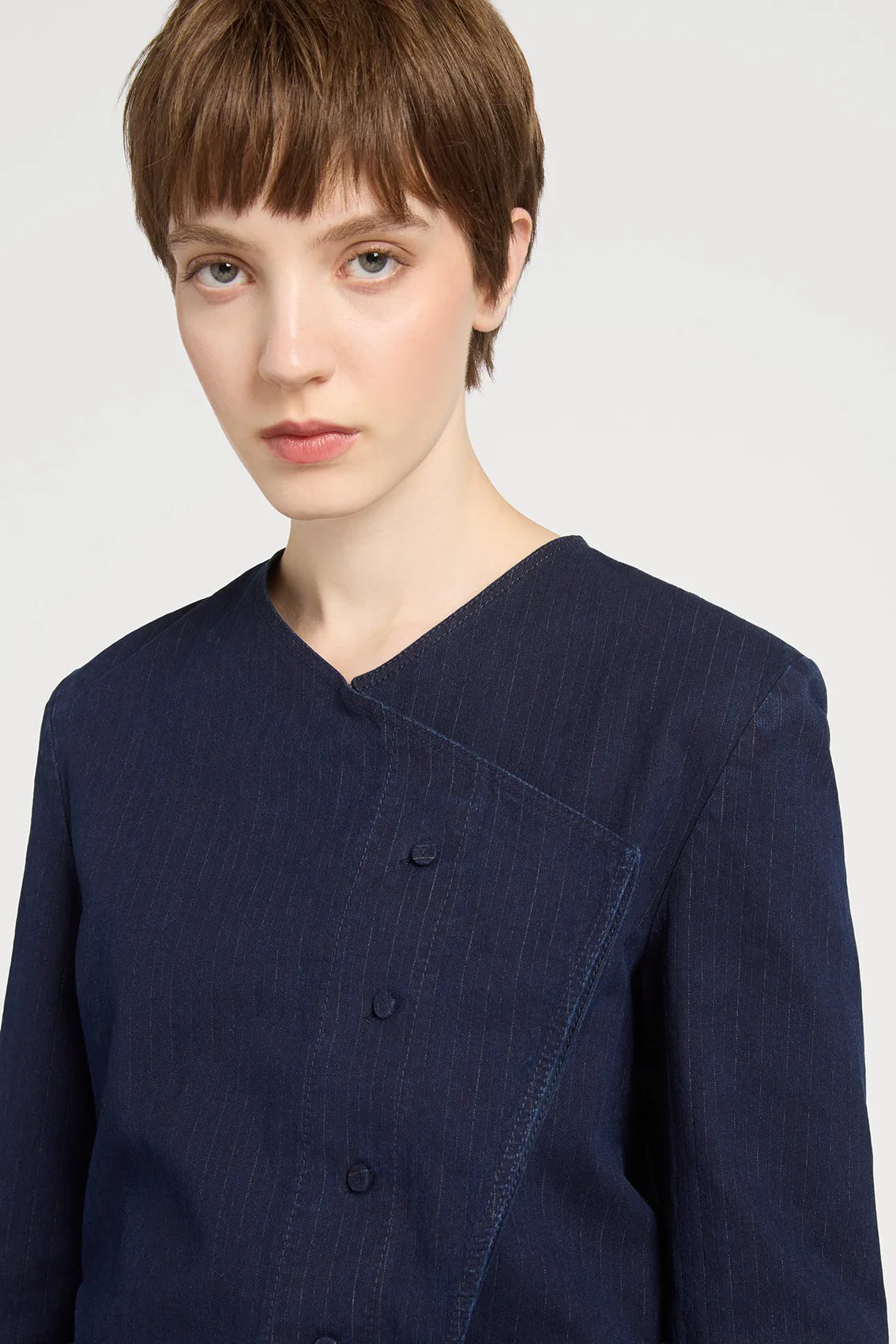 BLUE COTTON SHIRT sold by Ports 1961 product image thumbnail 4