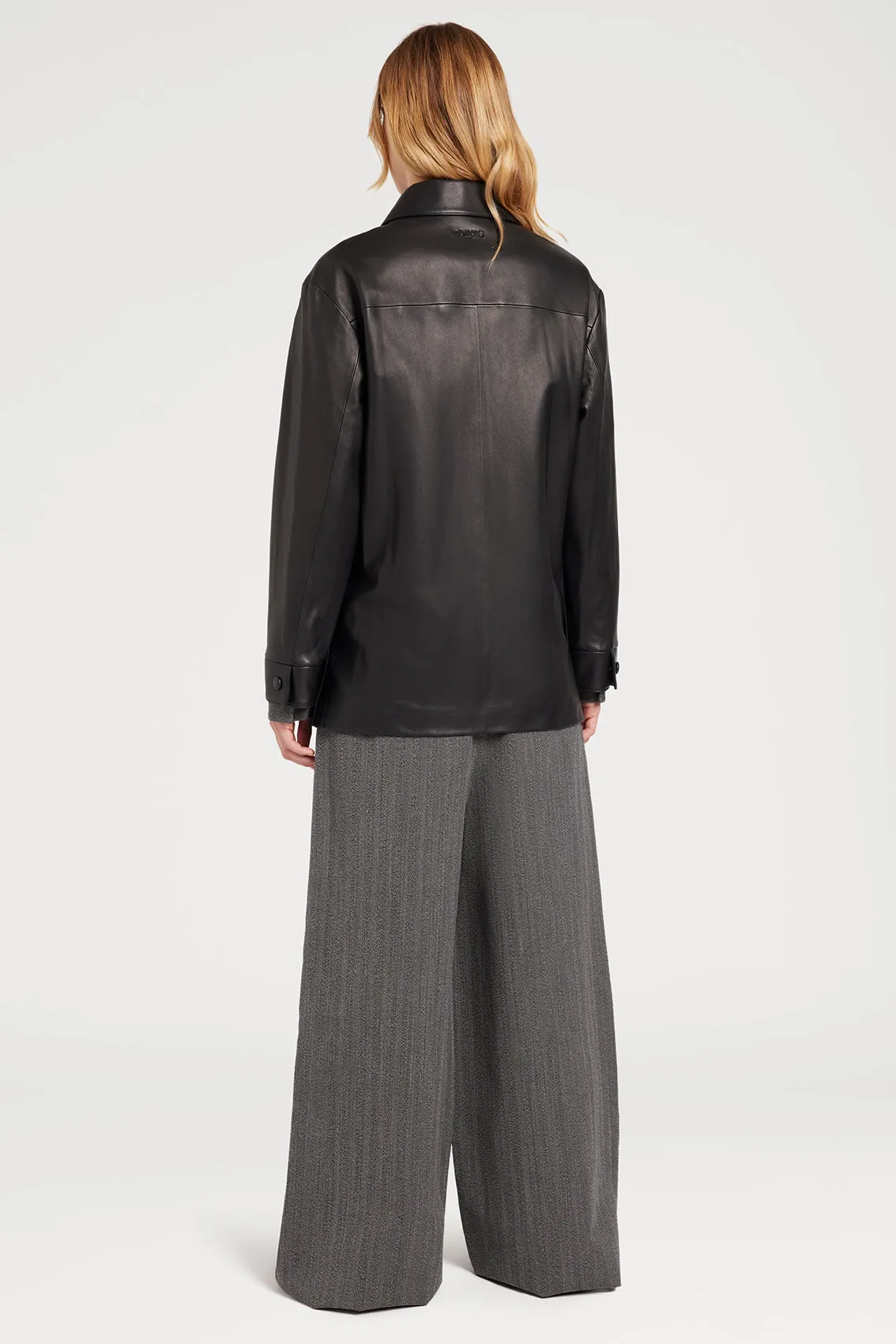 BLACK LEATHER JACKET sold by Ports 1961 product image thumbnail 3