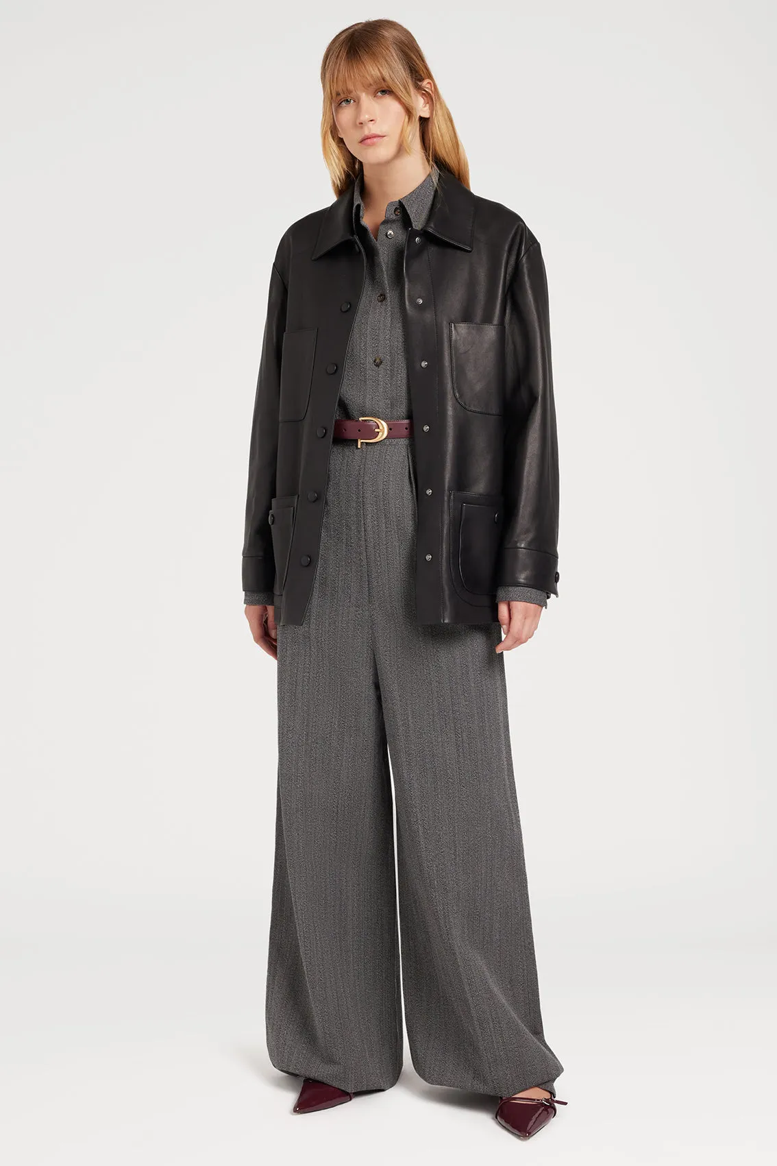 BLACK LEATHER JACKET sold by Ports 1961 product image thumbnail 2