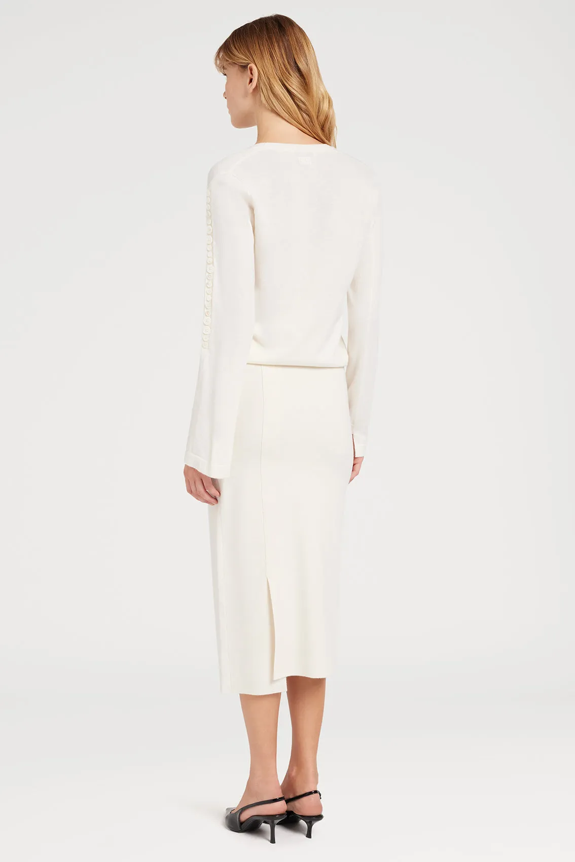 WHITE BUTTONS SLEEVE CARDIGAN sold by Ports 1961 product image thumbnail 4