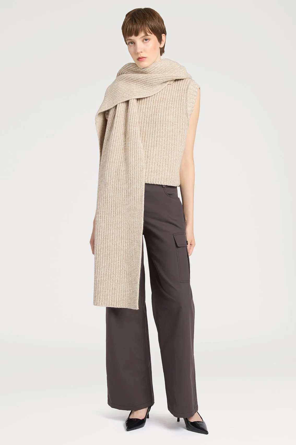 BEIGE CASHMERE WOOL KNITWEAR sold by Ports 1961 product image thumbnail 3