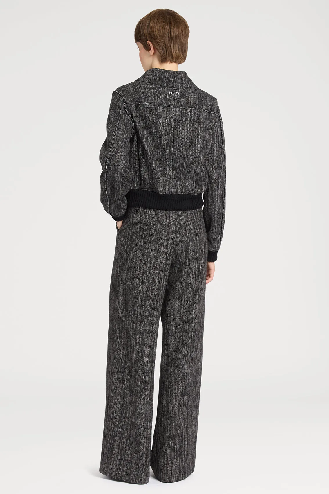 DARK GREY WIDE-LEG TROUSERS sold by Ports 1961 product image thumbnail 3