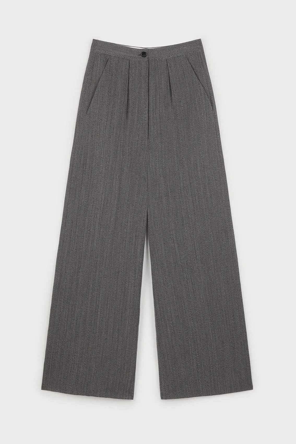 GREY COTTON WOOL PANTS sold by Ports 1961