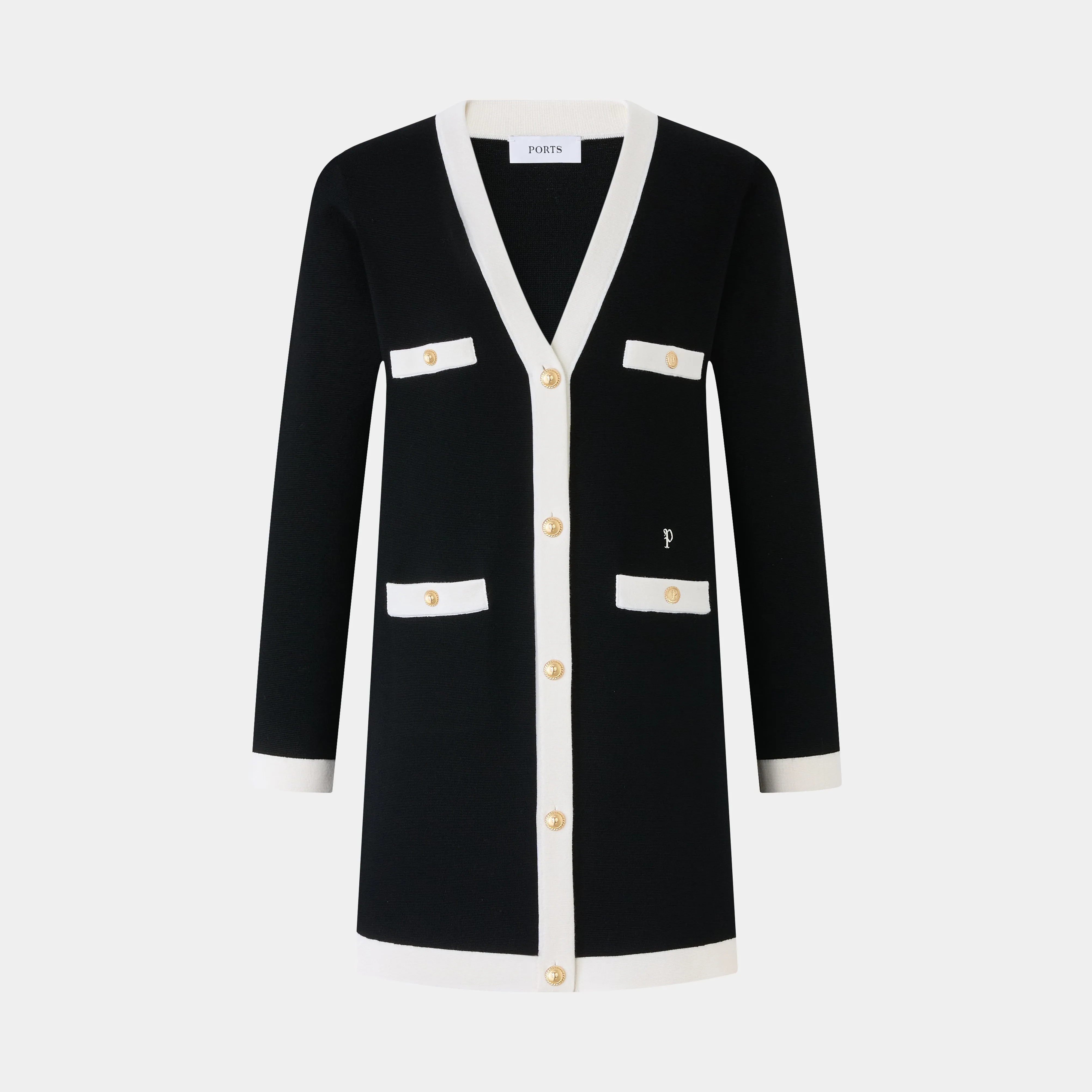 WHITE TRIMMING CARDIGAN sold by Ports 1961