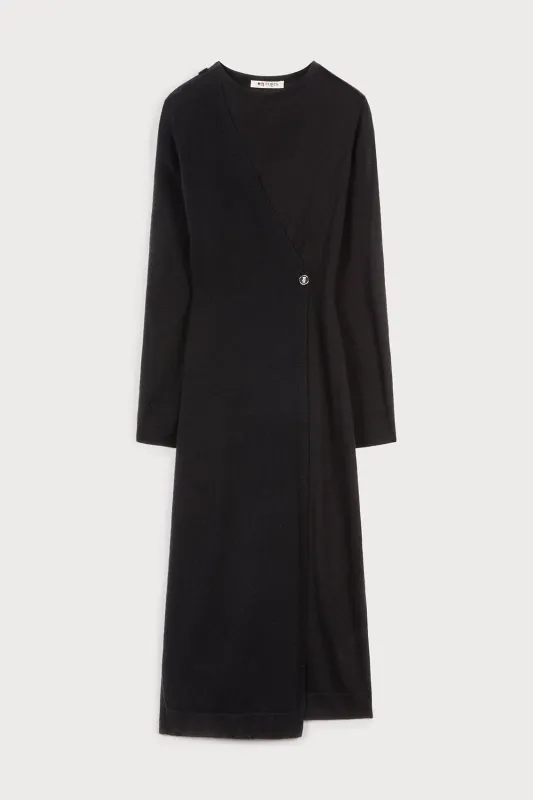 BLACK CASHMERE DRESS made by Ports 1961