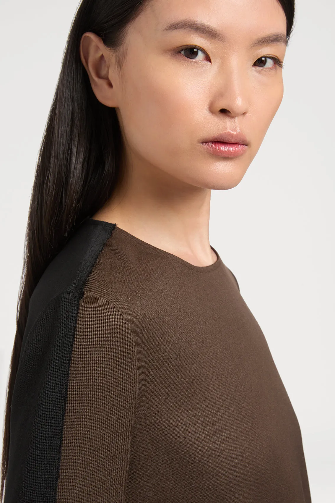 BROWN WOOL TOP sold by Ports 1961 product image thumbnail 2