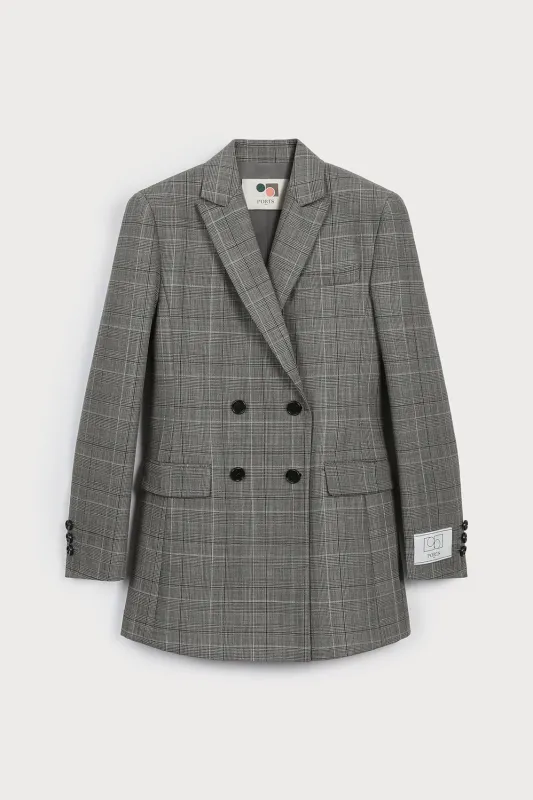 WOOL CHECKED BLAZER sold by Ports 1961
