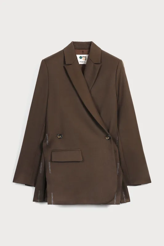 BROWN WOOL BLAZER sold by Ports 1961