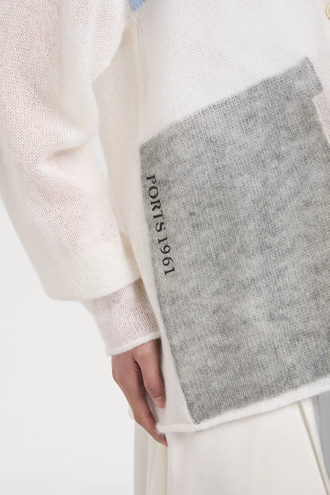 MOHAIR SILK CARDIGAN sold by Ports 1961 product image thumbnail 2