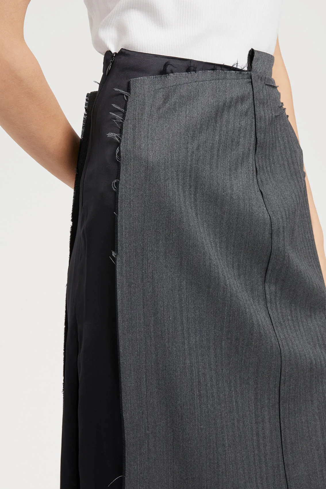 DARK GREY WOOL SKIRT sold by Ports 1961 product image thumbnail 2