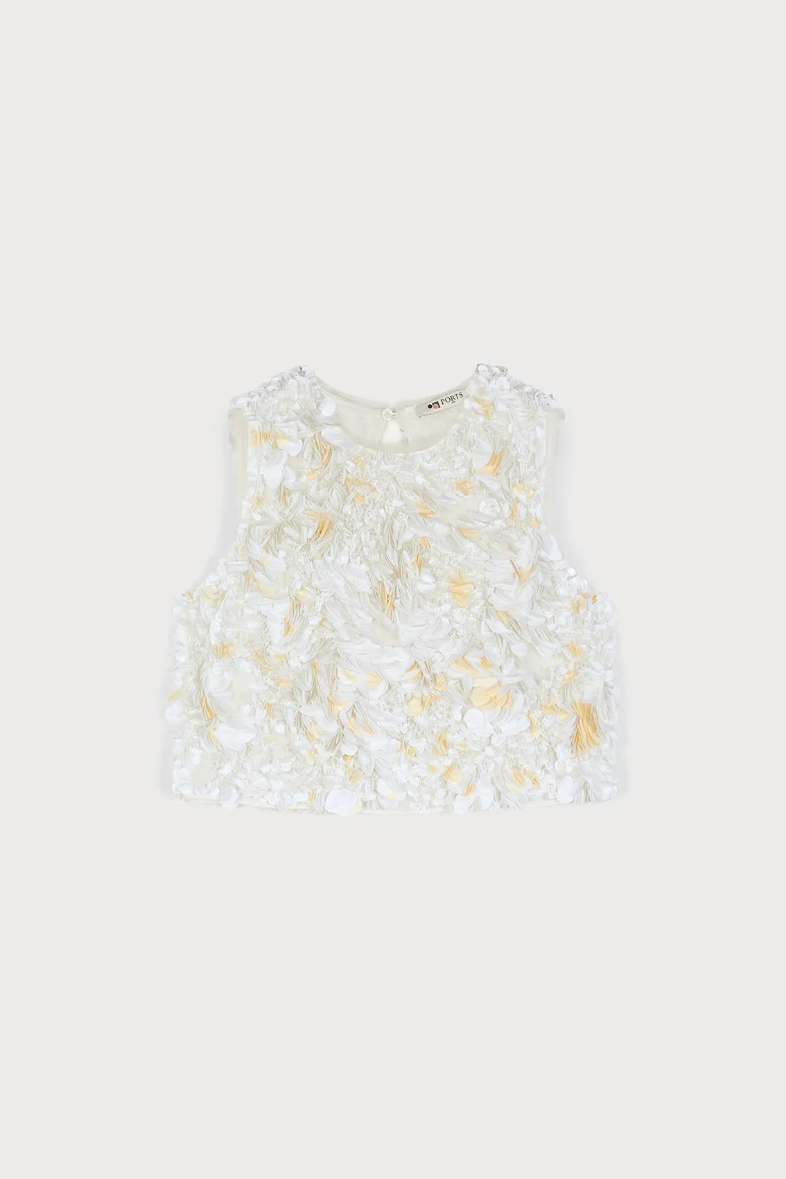 FLORAL INSPIRED GLIMMER TOP sold by Ports 1961