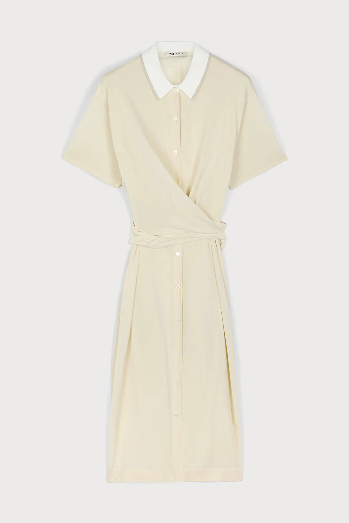 CLASSIC CREAM POLO SHIRT DRESS sold by Ports 1961