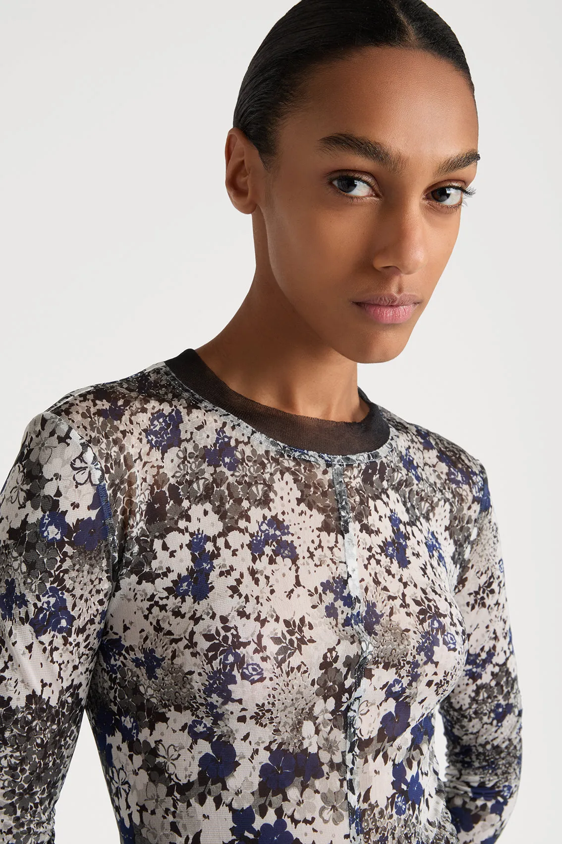 FLORAL FUSION BLOUSE sold by Ports 1961 product image thumbnail 3