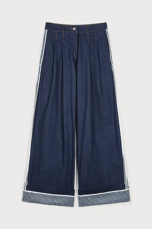 BLUE HORIZON WIDE-LEG DENIM sold by Ports 1961