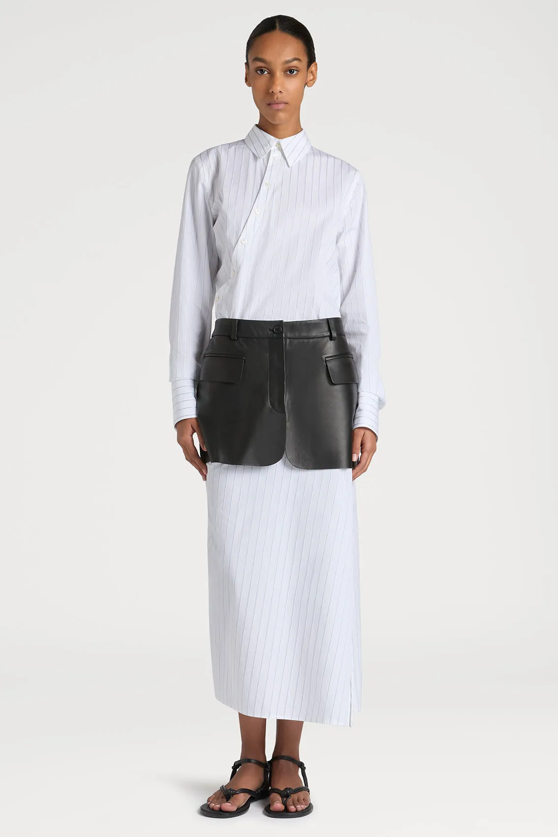 SLEEK ZIP LEATHER SKIRT sold by Ports 1961 product image thumbnail 2