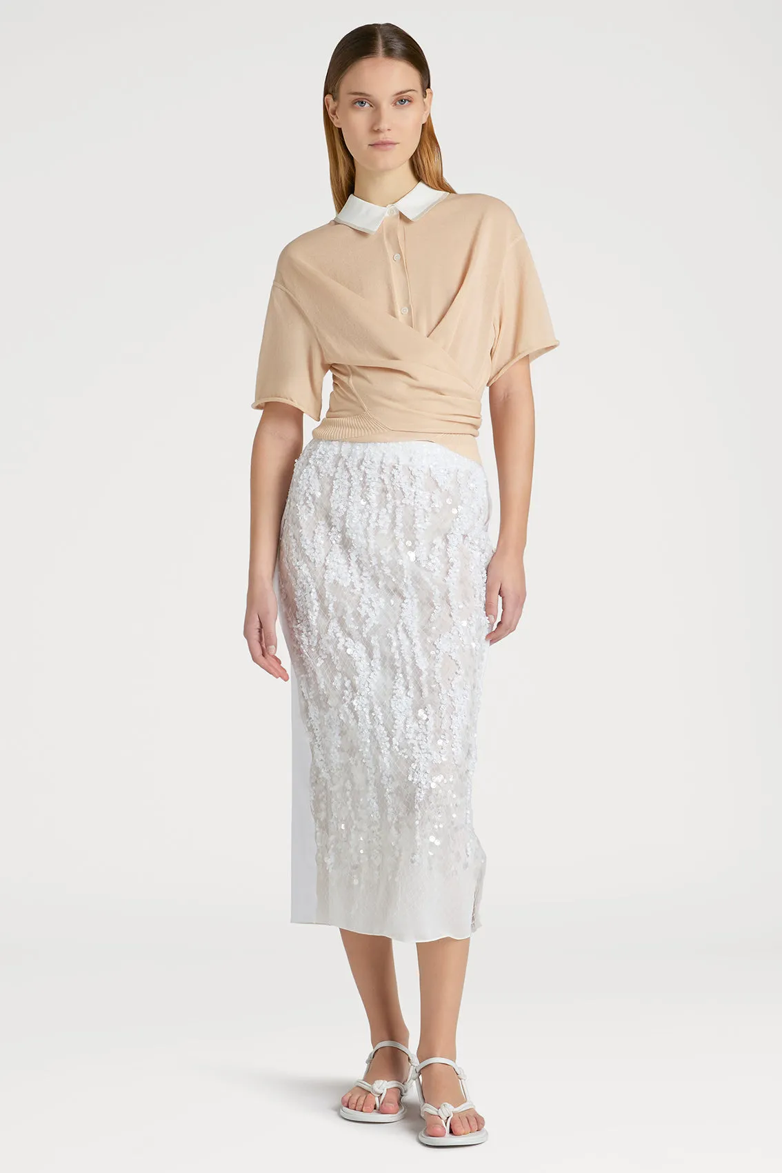 SHIMMERING WHITE DELIGHT SKIRT sold by Ports 1961 product image thumbnail 2