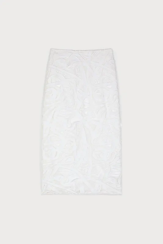 WEAVING INSPIRED LACE SKIRT sold by Ports 1961