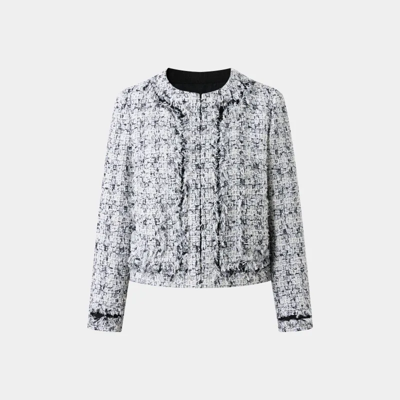 STYLISH CREAM AND BLACK TWEED JACKET, A LUXURIOUS WARDROBE ESSENTIAL sold by Ports 1961