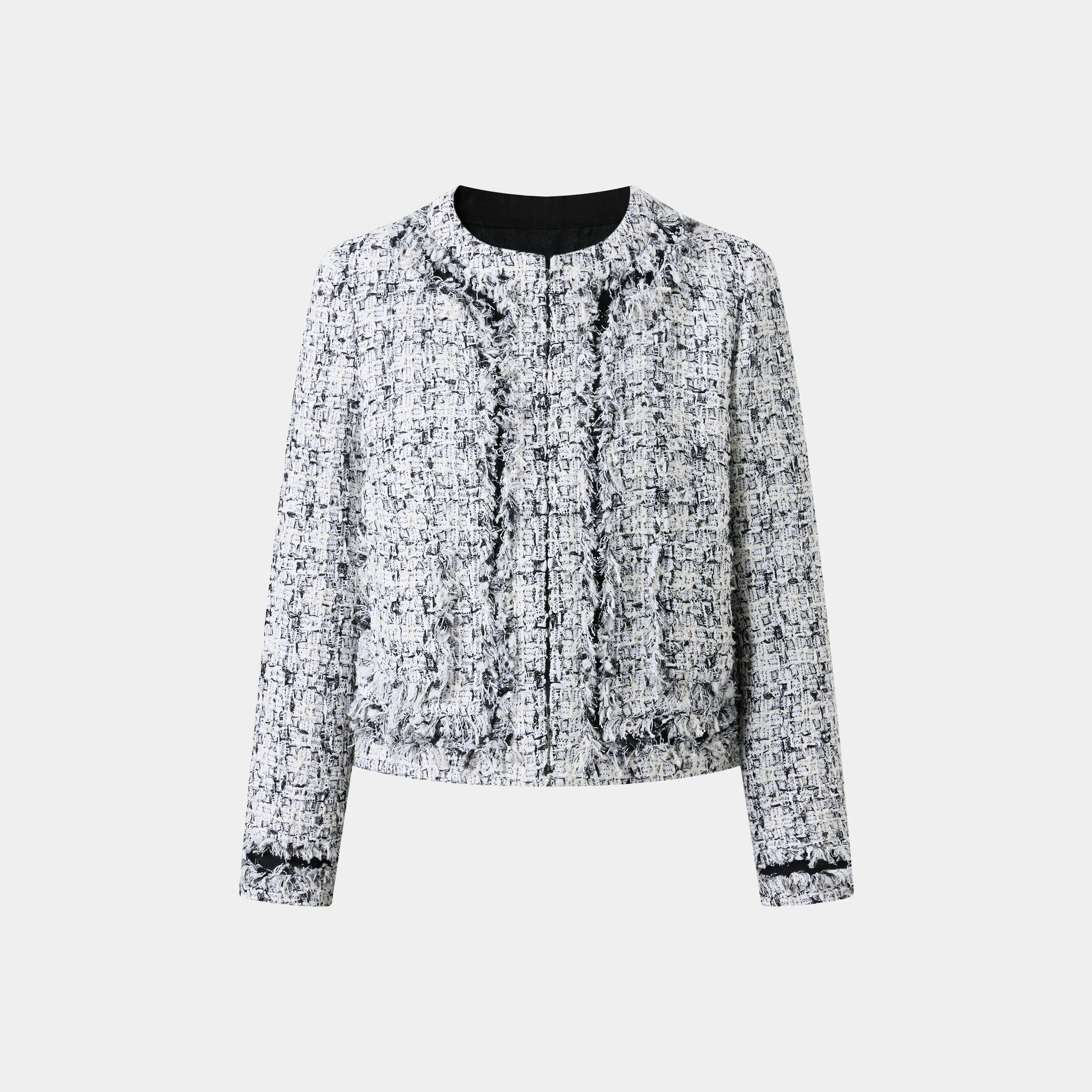 STYLISH CREAM AND BLACK TWEED JACKET, A LUXURIOUS WARDROBE ESSENTIAL sold by Ports 1961