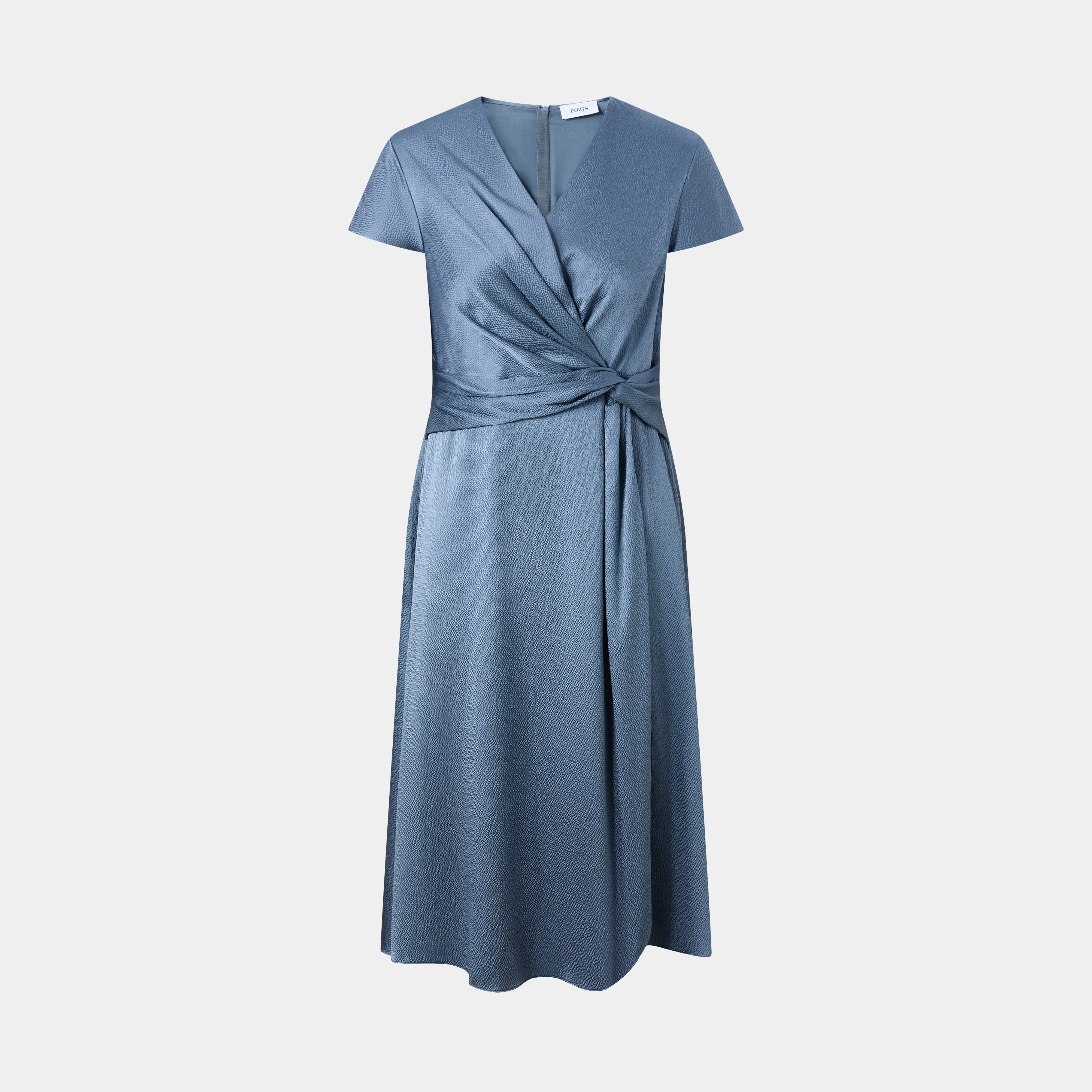 SAPPHIRE SERENITY KNOTTED DRESS sold by Ports 1961