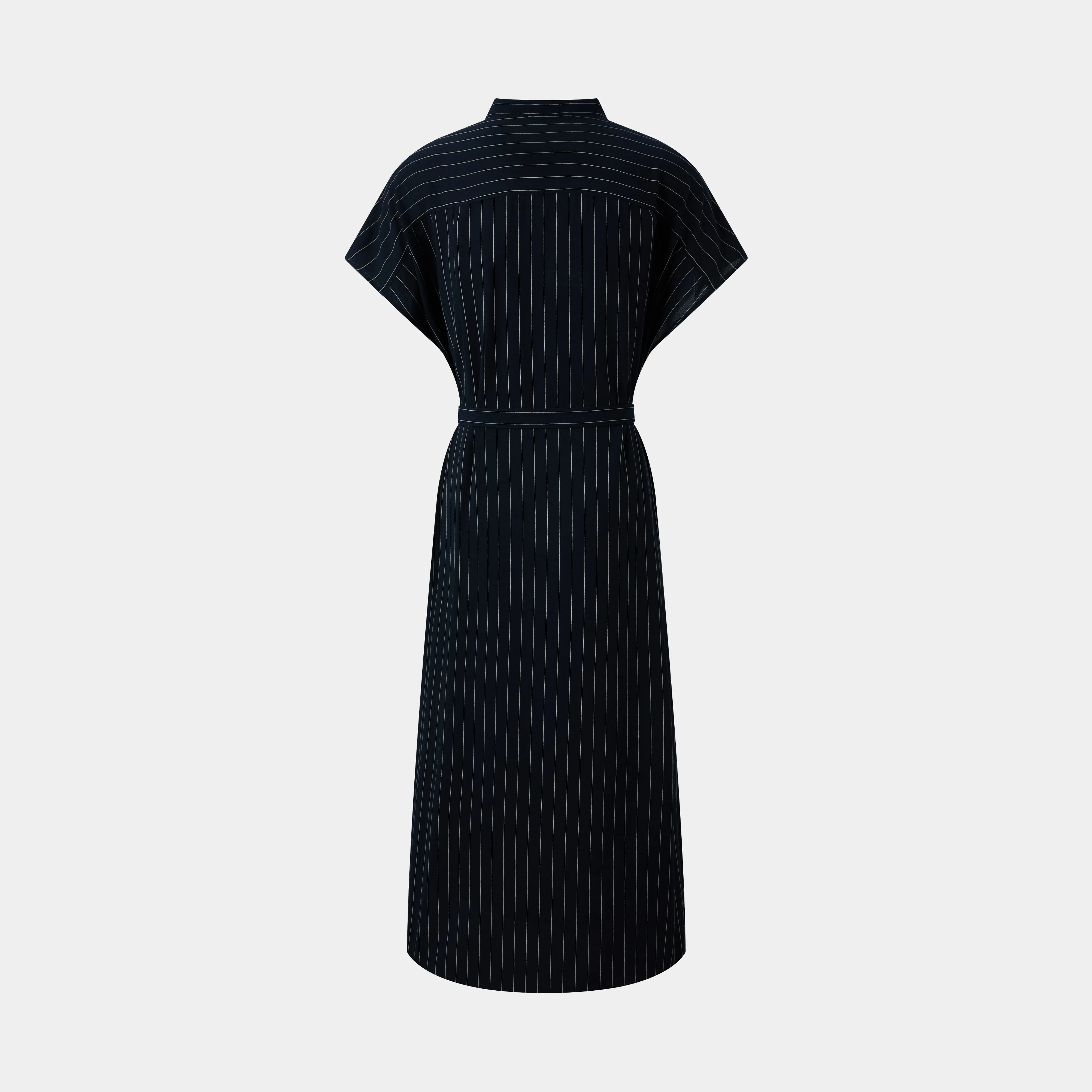 CHIC NAVY STRIPE SHIRT DRESS, EFFORTLESSLY STYLISH FOR EVERY OCCASION sold by Ports 1961 product image thumbnail 2