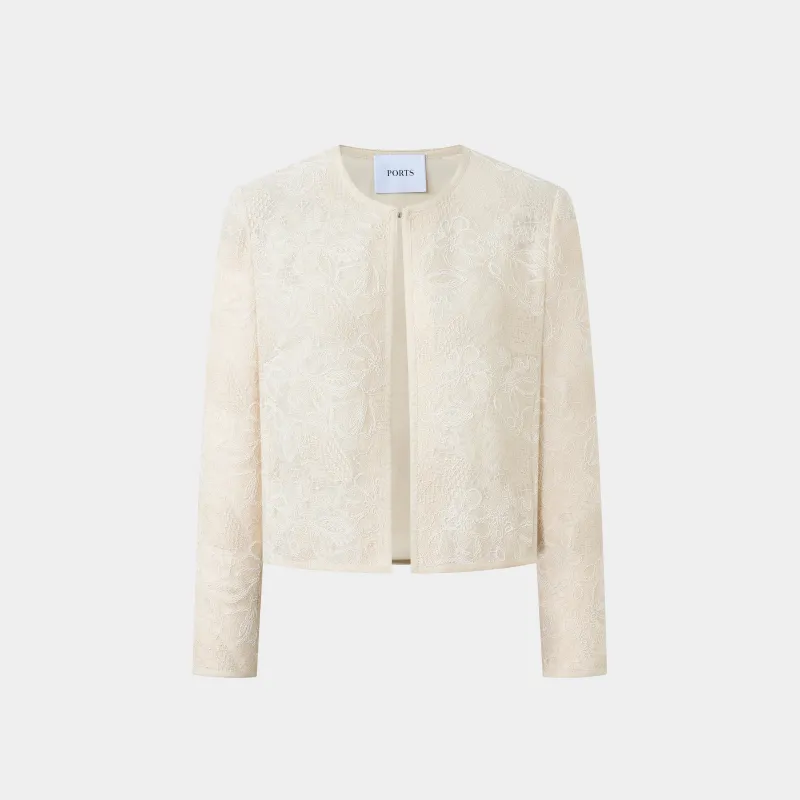 BLOSSOM CHIC CREAM JACKET sold by Ports 1961