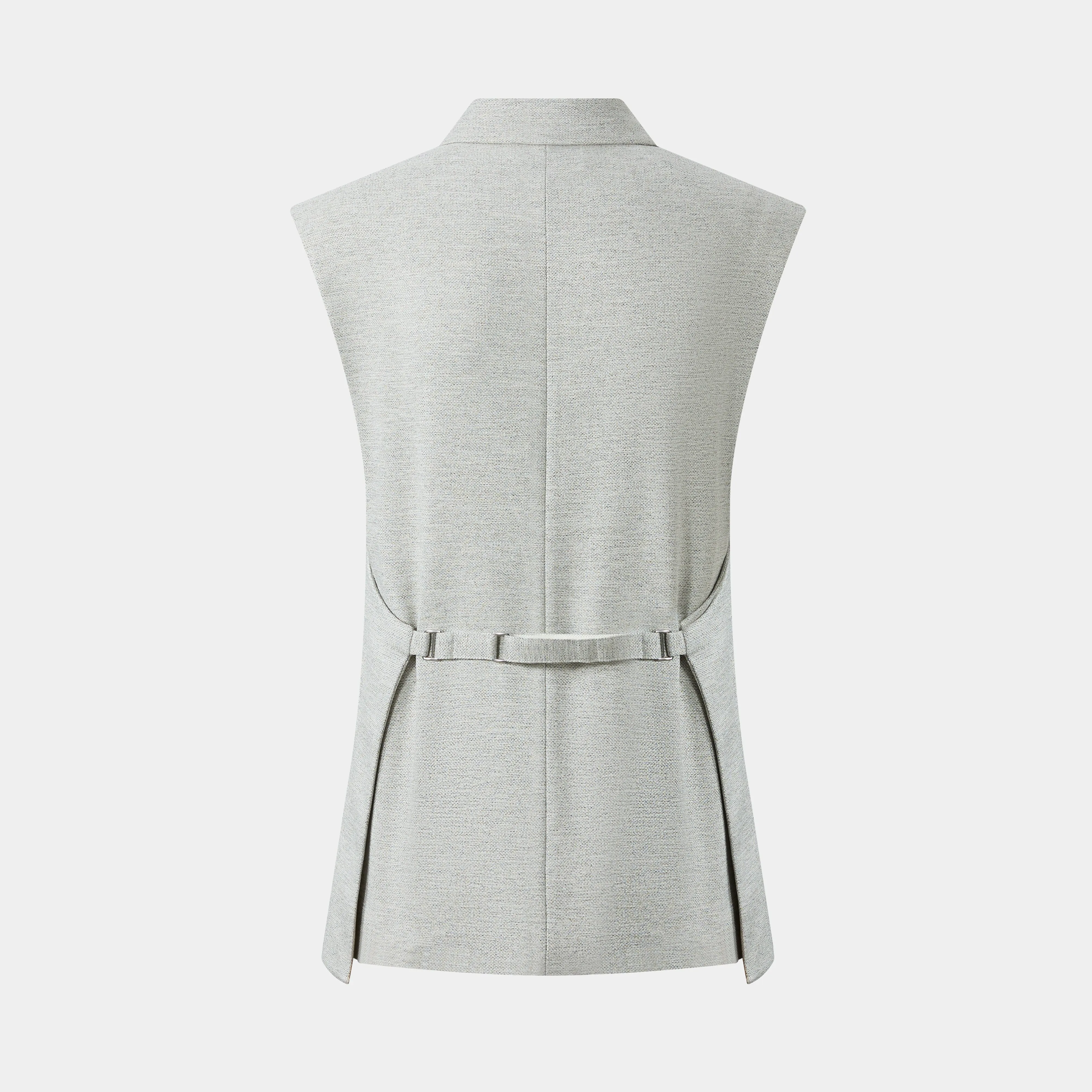 SILVER GREY GILET, A SIGNATURE BEST-SELLER COMBINING STYLE AND VERSATILITY sold by Ports 1961 product image thumbnail 2