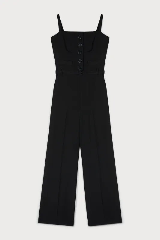 SOPHISTICATED JUMPSUIT IN TIMELESS BLACK sold by Ports 1961