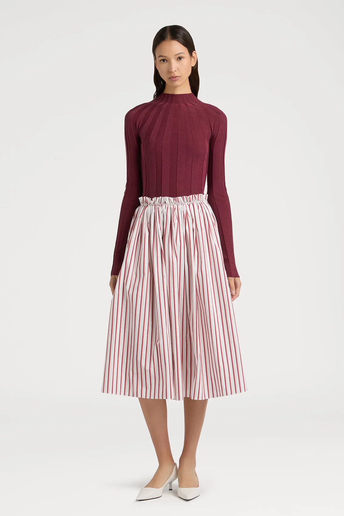 RED STRIPED SKIRT FROM AMALFI sold by Ports 1961 product image thumbnail 2