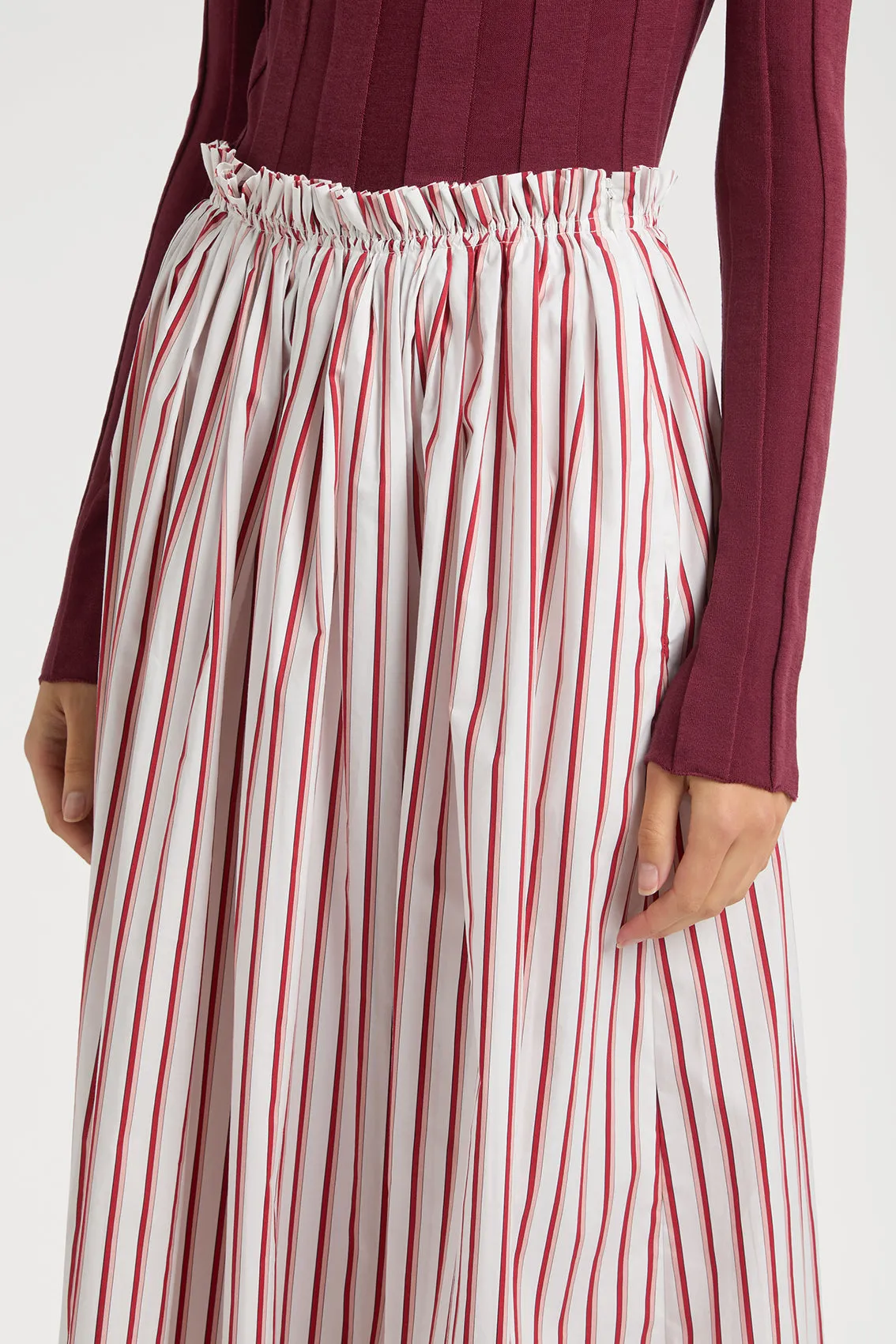 RED STRIPED SKIRT FROM AMALFI sold by Ports 1961 product image thumbnail 3