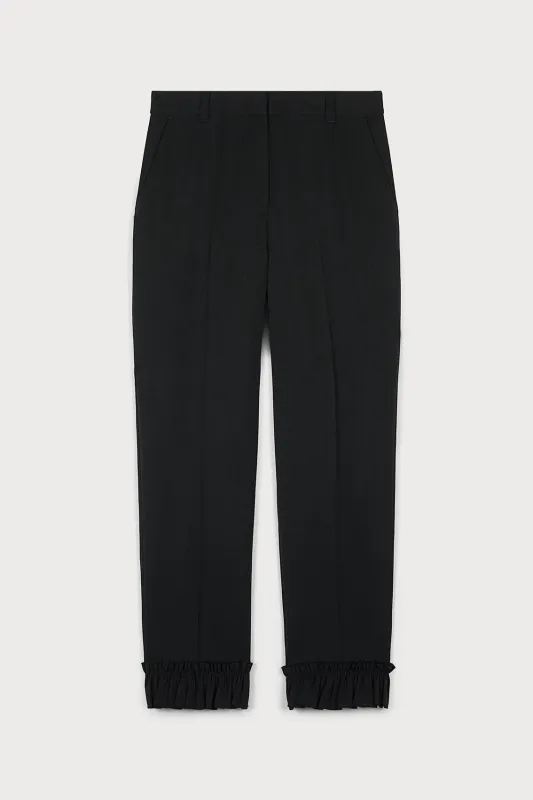 OPULENT TROUSERS WITH LAVISH RUFFLE HEM DETAILS made by Ports 1961
