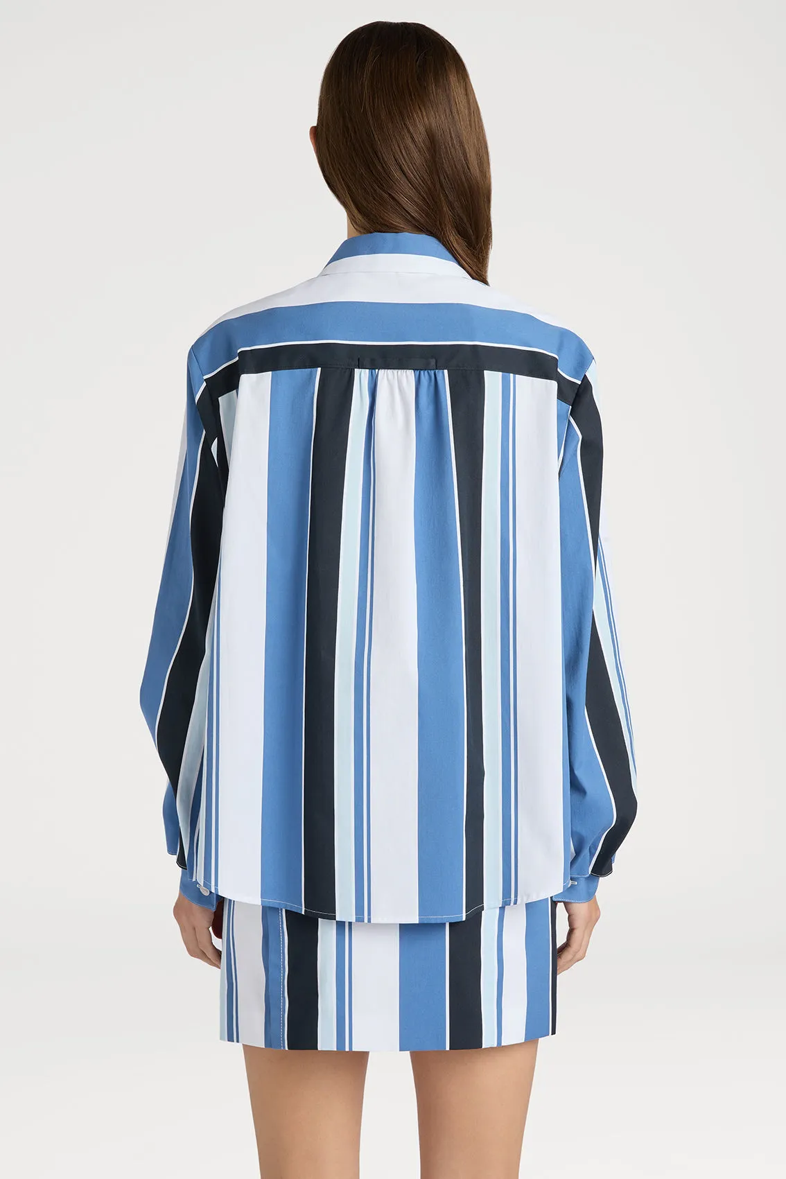 CHIC ROME-INSPIRED BLUE STRIPED SHIRT sold by Ports 1961 product image thumbnail 4