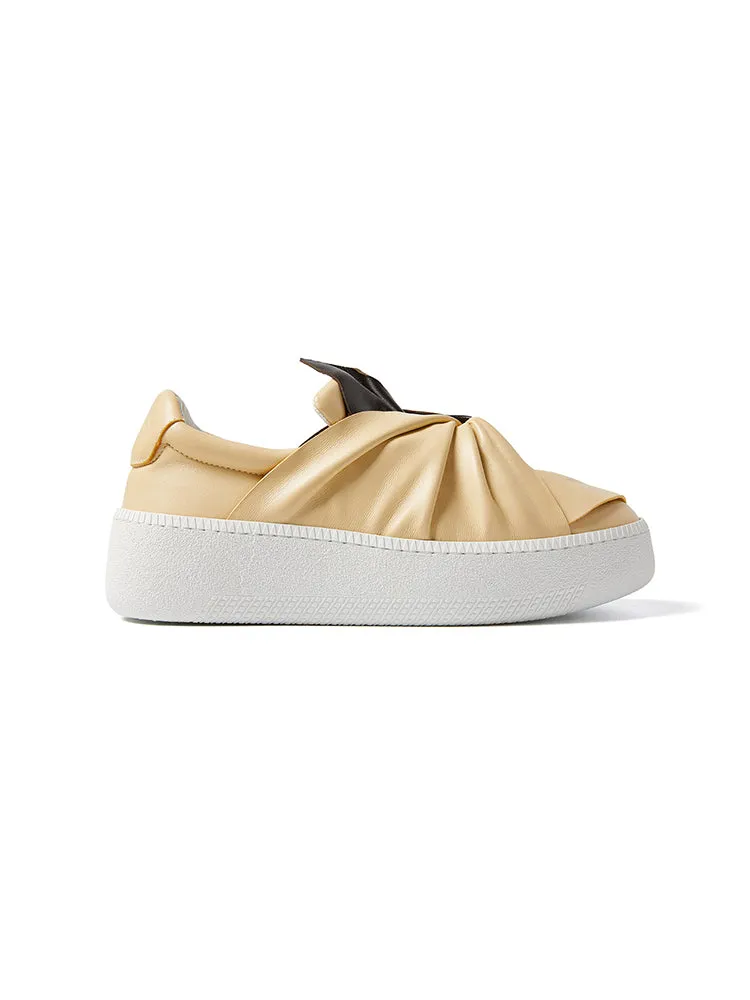 BI-Color, Brown & Cream Platform Iconic Bee Sneaker sold by Ports 1961 product image thumbnail 2