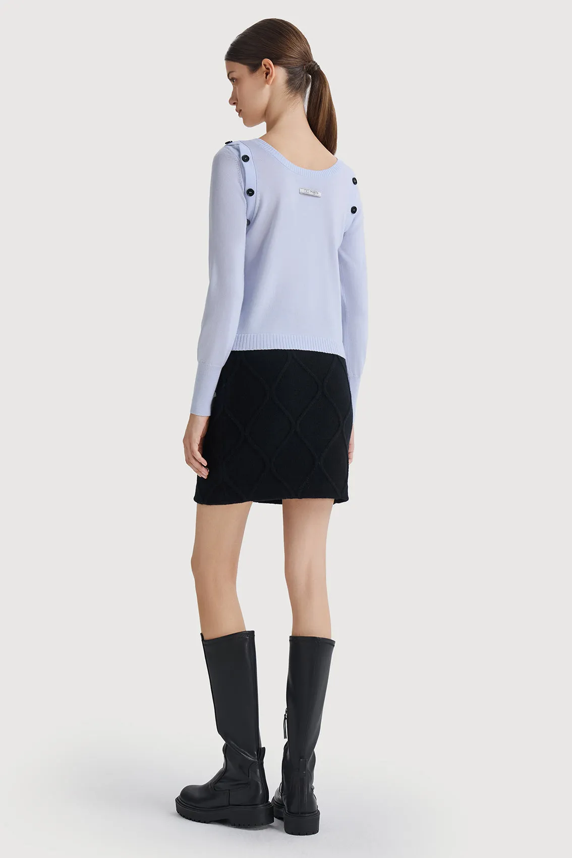 COZY KNITWEAR WITH CONTRAST BUTTONS sold by Ports 1961 product image thumbnail 4