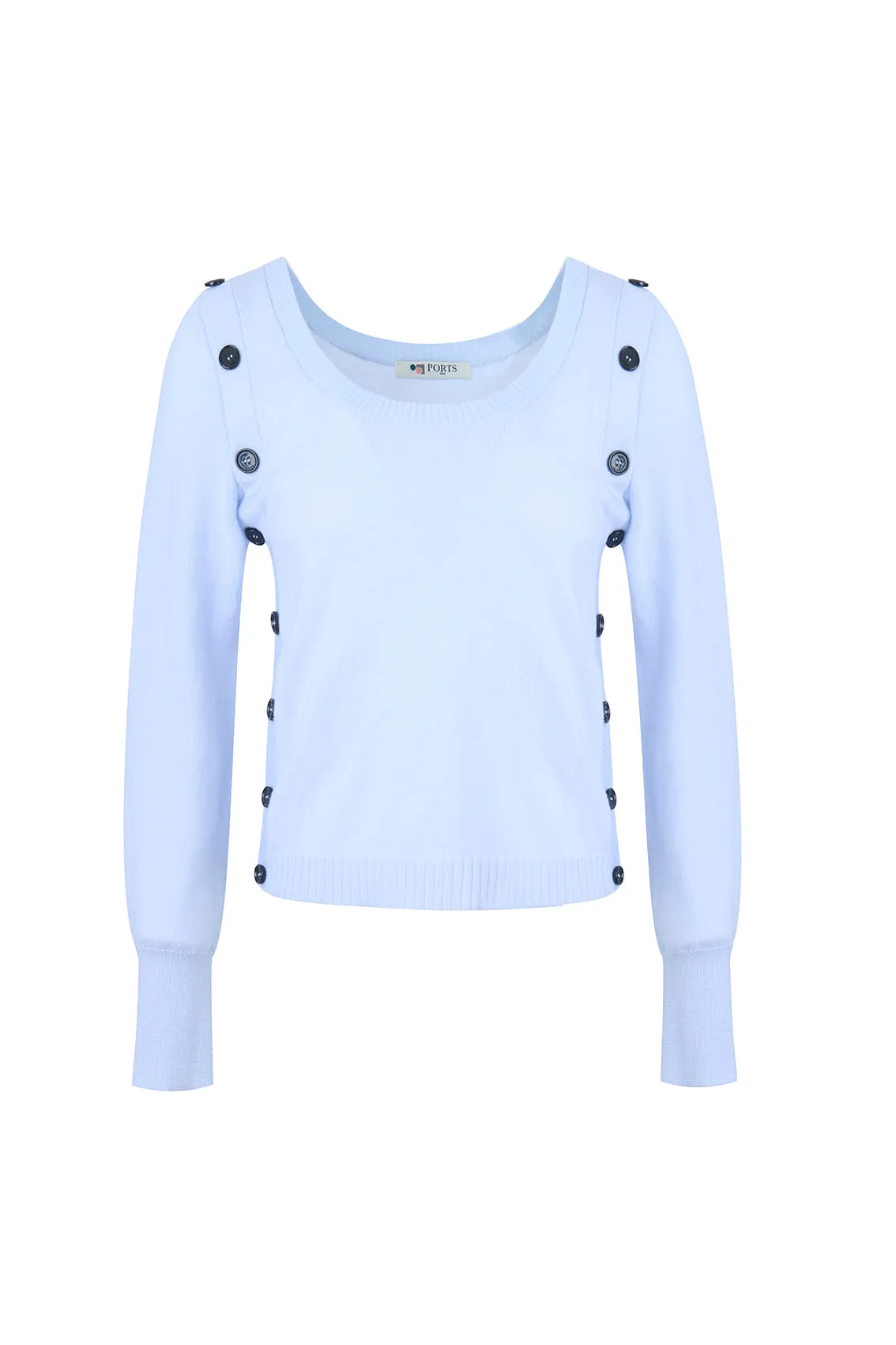 COZY KNITWEAR WITH CONTRAST BUTTONS sold by Ports 1961