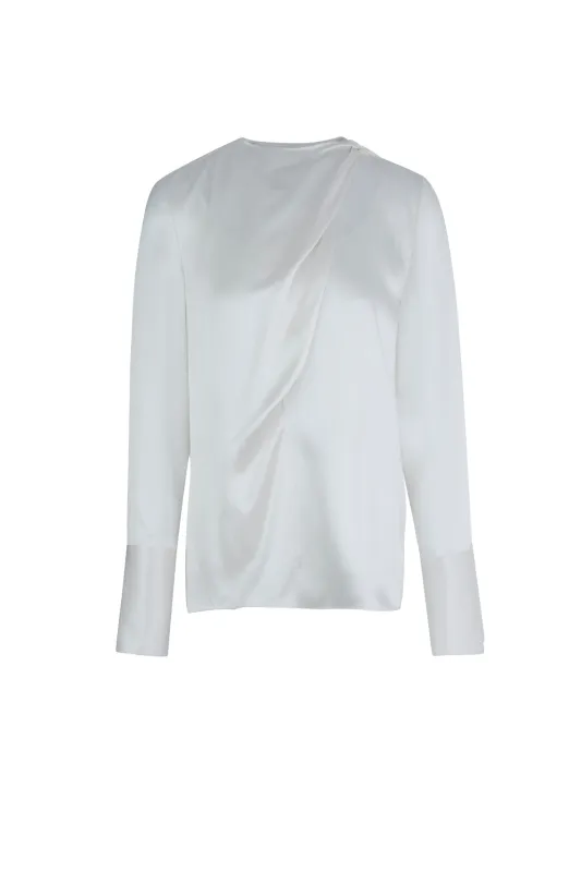 Draped Scarf-Like Silk Top sold by Ports 1961