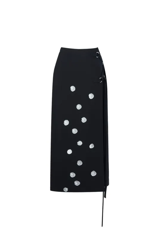 ALPINE ICE CUBE PRINT PENCIL SKIRT made by Ports 1961