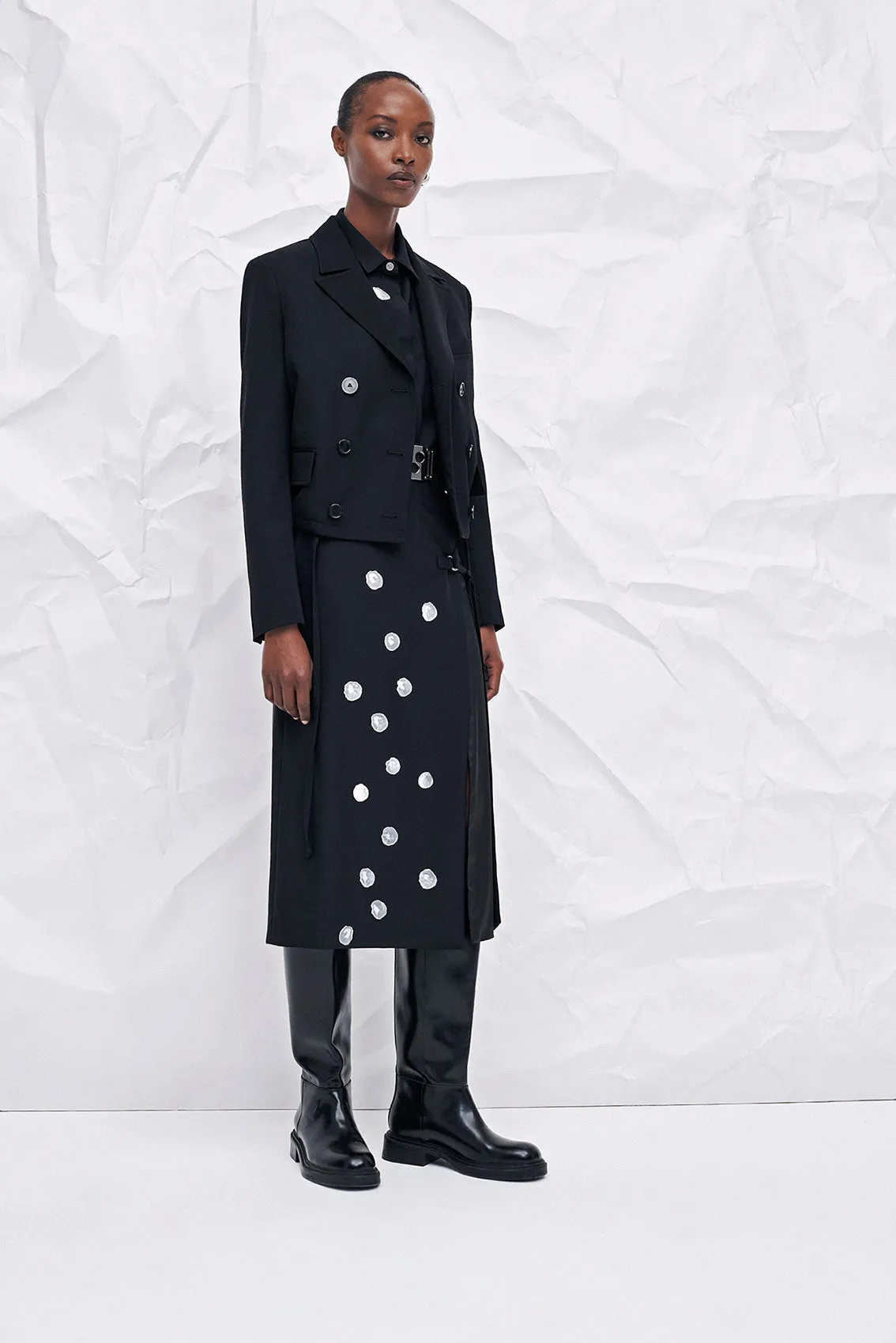 ALPINE ICE CUBE PRINT PENCIL SKIRT sold by Ports 1961 product image thumbnail 2