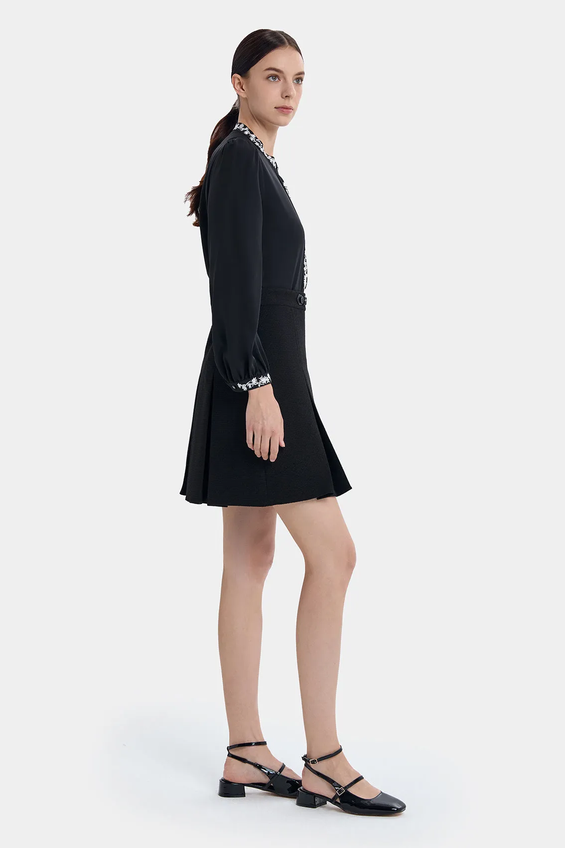 SILVER FLORAL EMBROIDERY SHIRT sold by Ports 1961 product image thumbnail 3