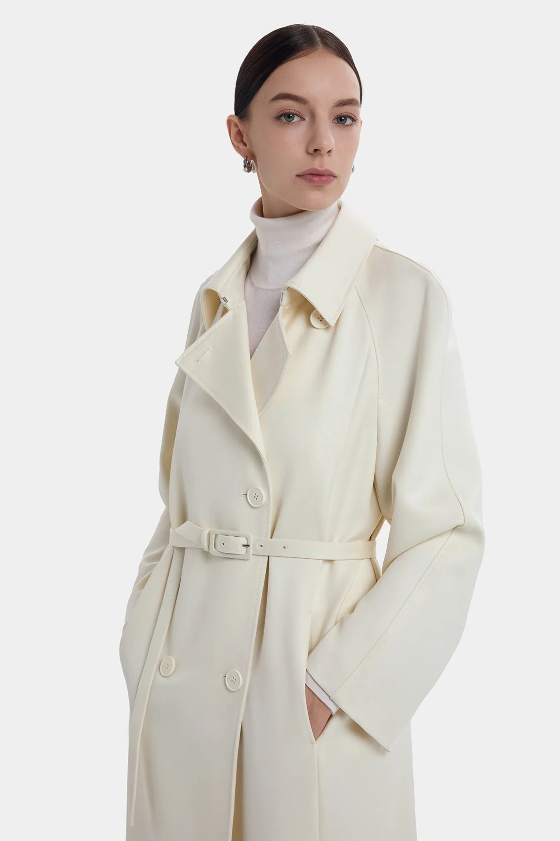 PRISTINE WHITE TRENCH sold by Ports 1961 product image thumbnail 2