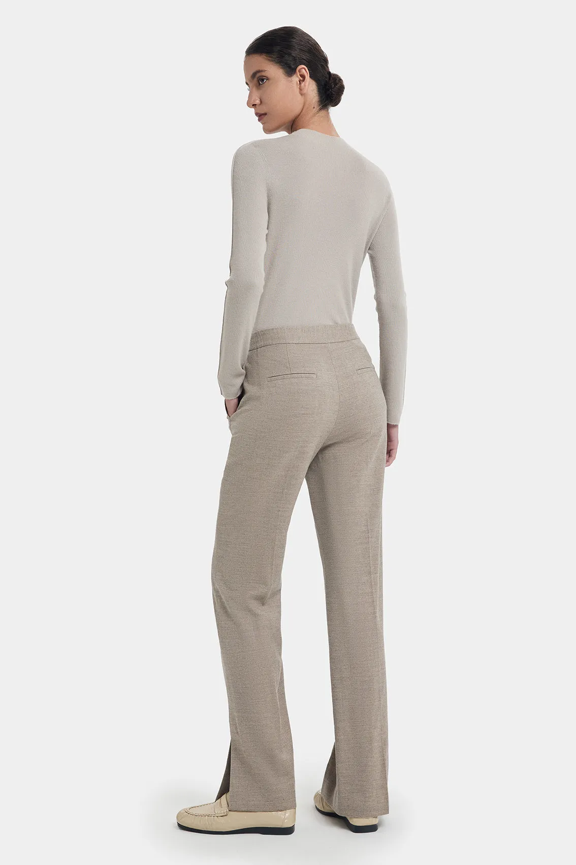 WOOL CASHMERE CLASSIC TROUSERS WITH SLITS sold by Ports 1961 product image thumbnail 3