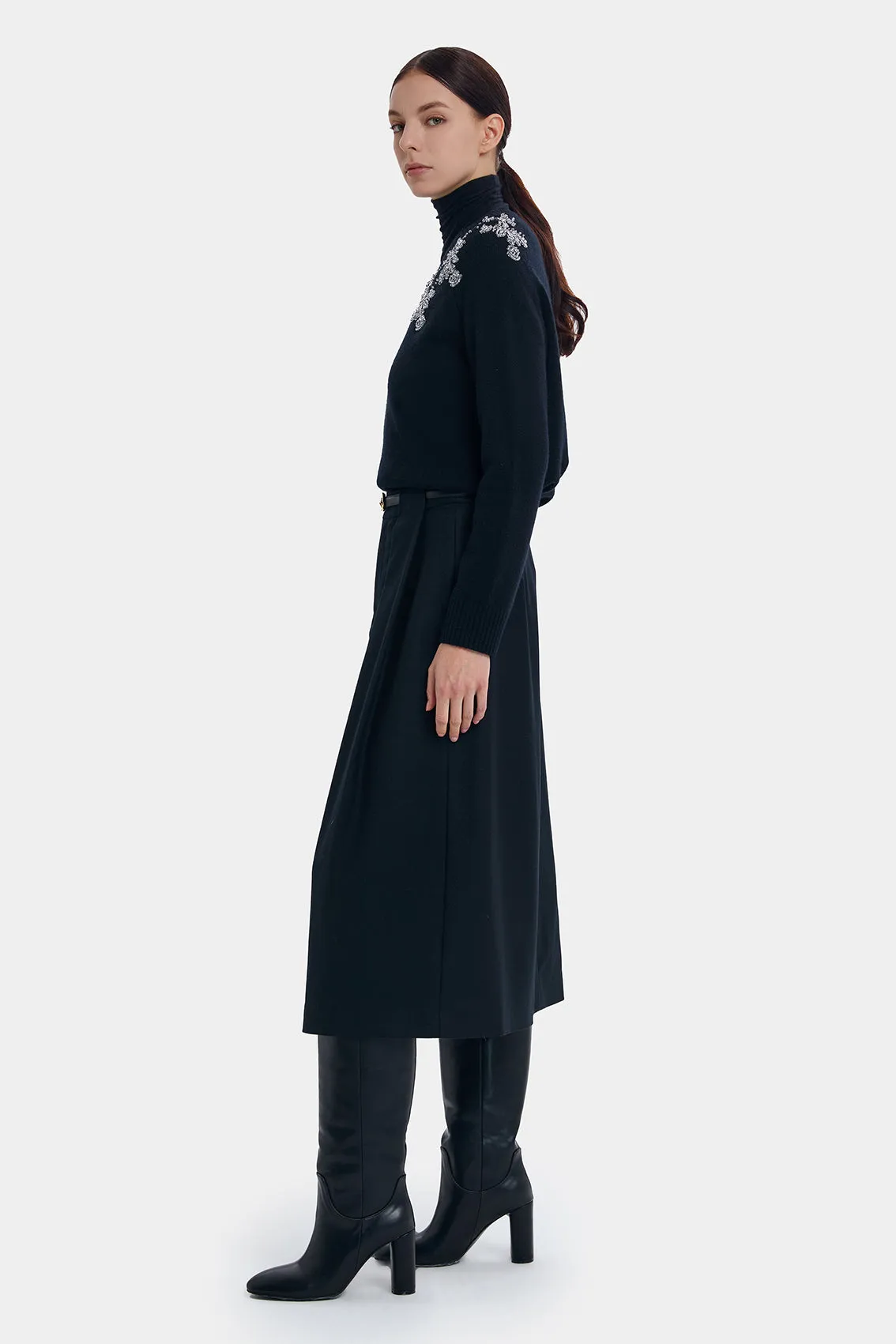 WOOL CASHMERE A-LINE SKIRT sold by Ports 1961 product image thumbnail 2