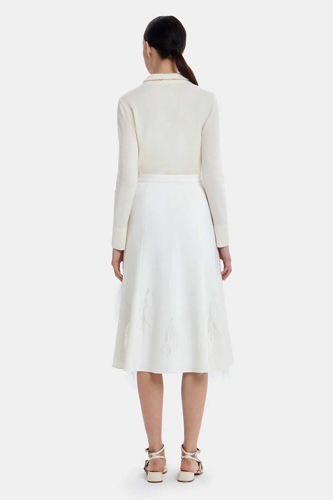 WHIMSICAL FEATHER TOUCH A-LINE SKIRT sold by Ports 1961 product image thumbnail 4