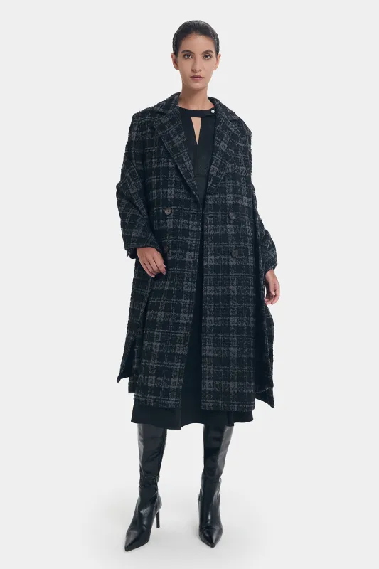 STYLISH CHECKED OVERCOAT sold by Ports 1961